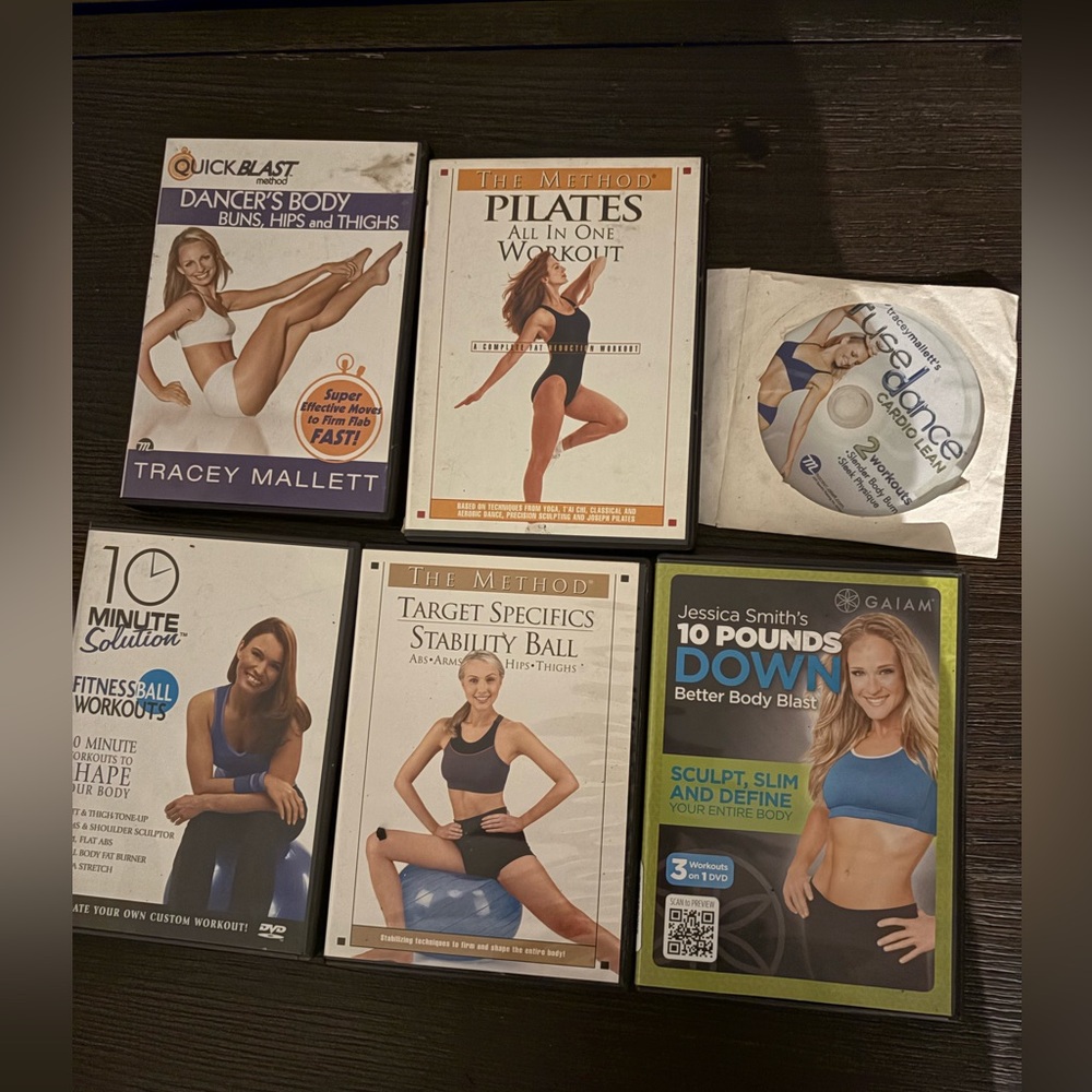 3/$10 Lot of 6 workout DVDs